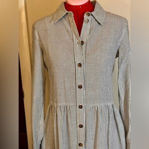 New Without Tags Christy Dawn Yivee Dress, Blue And White Stripe, Engineer Stipe